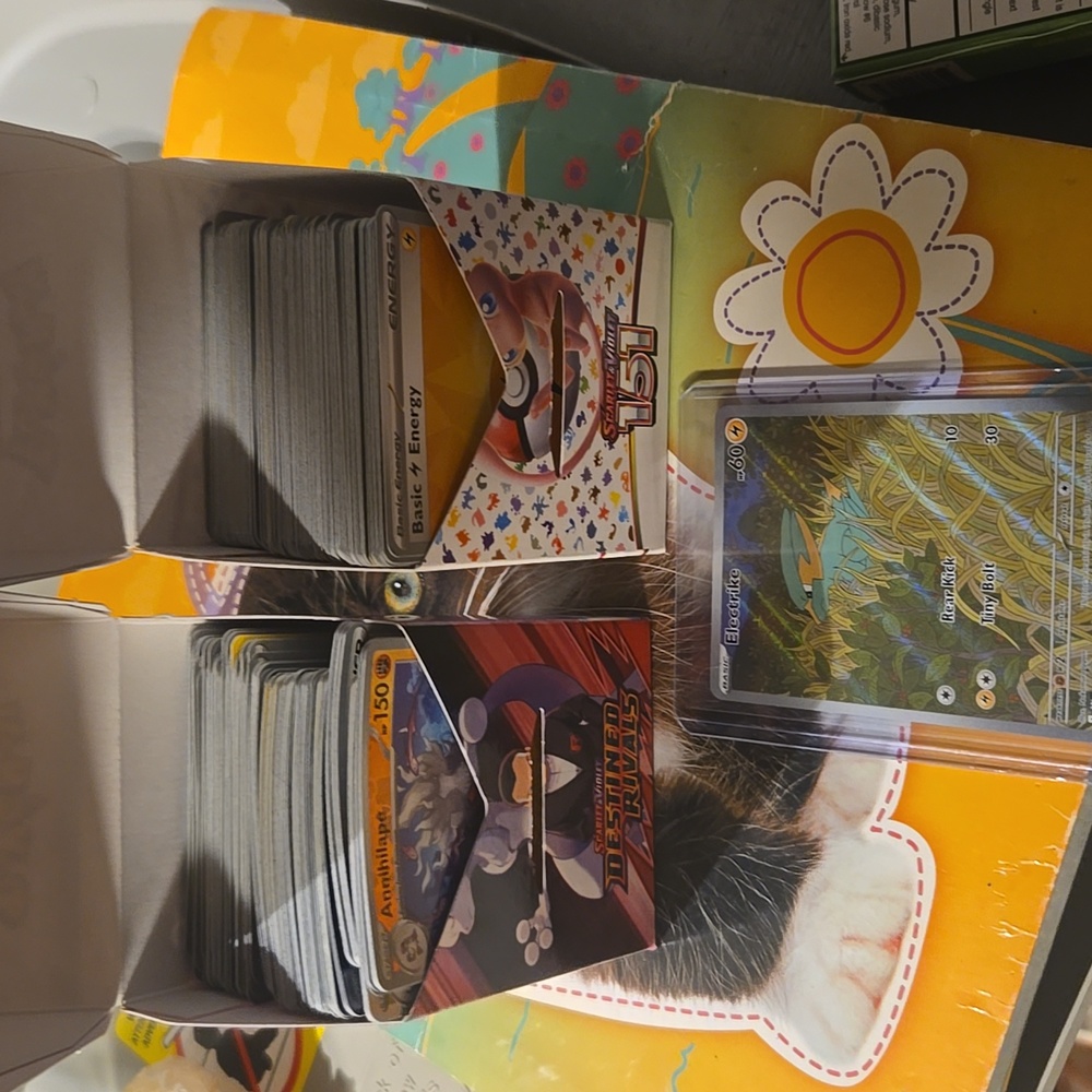 Pokemon Card Decks + Sleeved Card